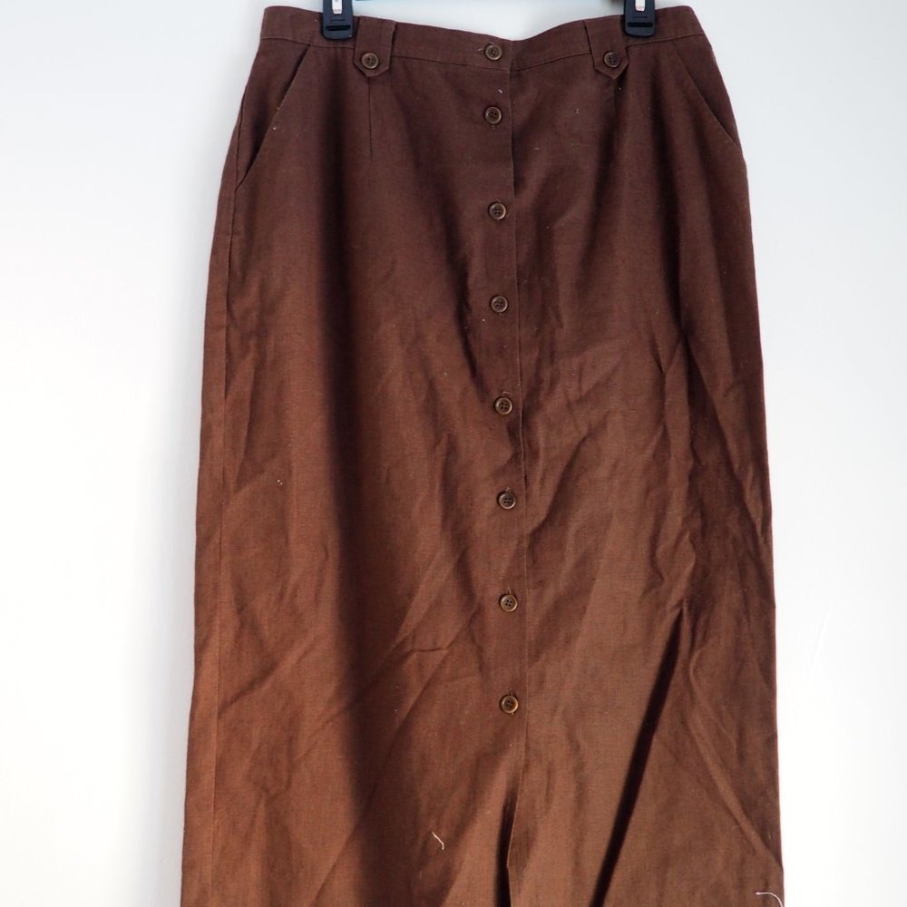 Vintage Pendelton cotton and linnen maxi skirt
